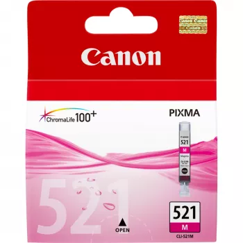Canon CLI-521M purpurinis rašalo kasetė, purpurinė, pigmentinis rašalas, 1 vnt.