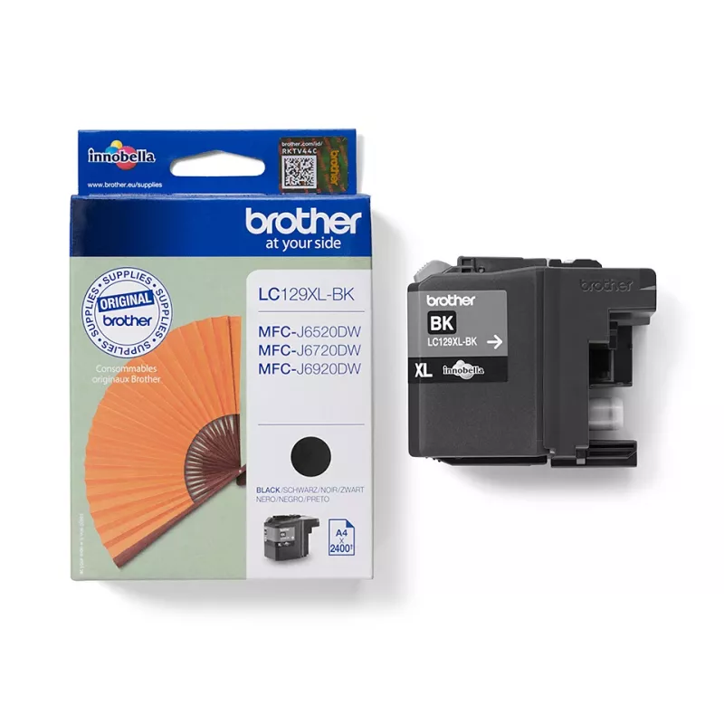 Rašalo kasetė Brother LC129XLBK Juoda