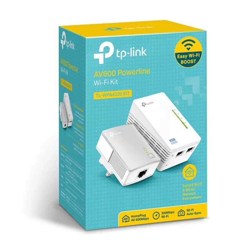 TP-Link Powerline 600 Wi-Fi plėtiklio pradinis rinkinys