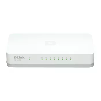 D-Link GO-SW-8G/E tinklo jungiklis Nevaldomas Gigabit Ethernet (10/100/1000) Baltas