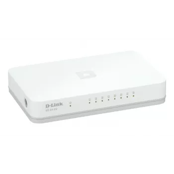 D-Link GO-SW-8G/E tinklo jungiklis Nevaldomas Gigabit Ethernet (10/100/1000) Baltas