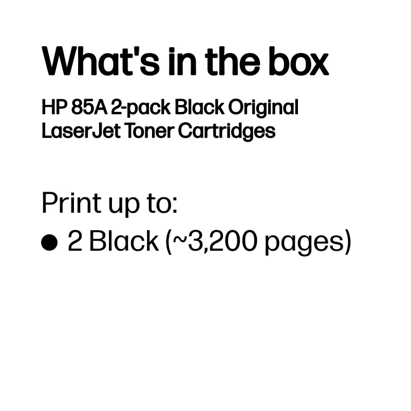 HP 85A 2 vnt. juodi originalūs LaserJet tonerio kasetės