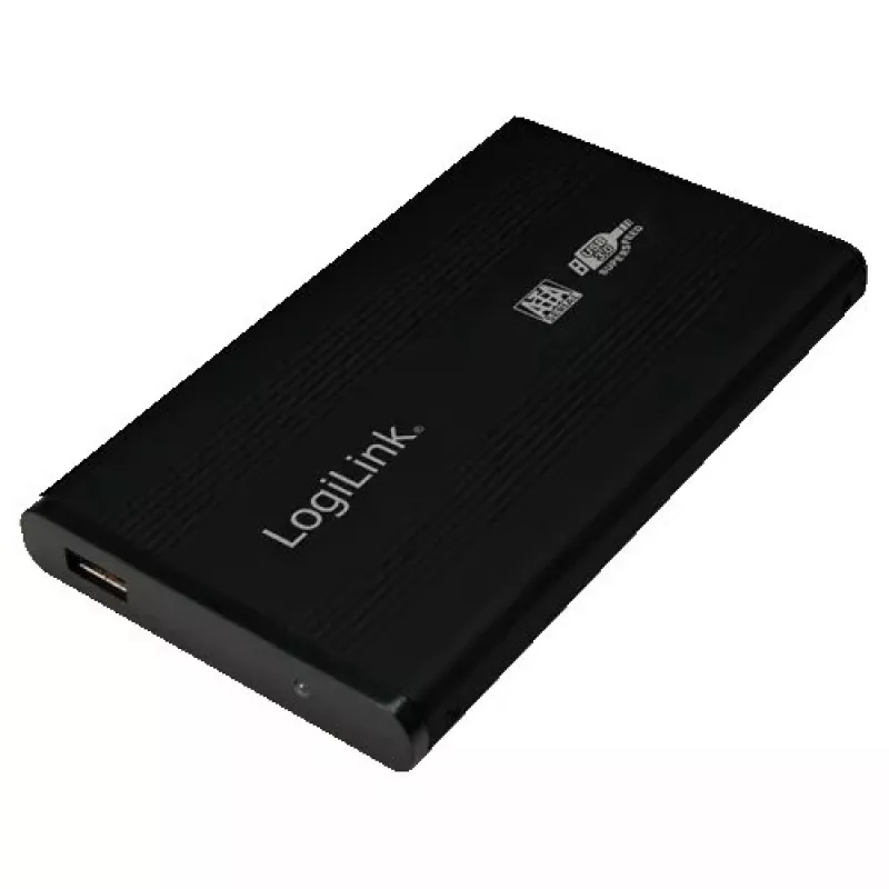 Išorinis diskų dėklas LogiLink UA0106 juodas 2,5 colio USB maitinamas