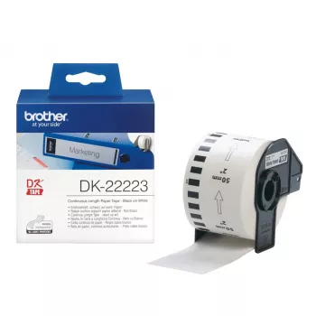 Brother DK-22223 spausdintuvo etiketė Balta