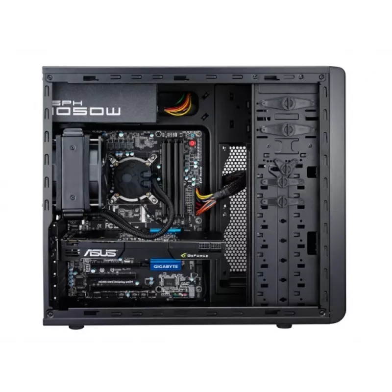 COOLER MASTER korpusas Coolermaster Force 500 midi-tower ATX be maitinimo šaltinio, juodas