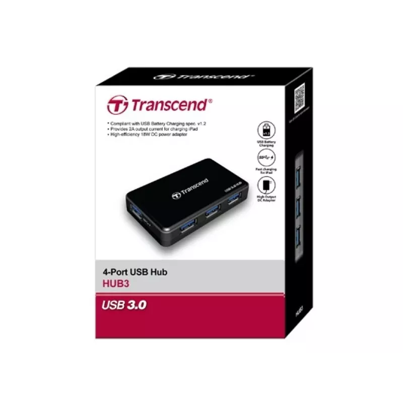 TRANSCEND Hub Hub3 4 prievadų USB 3.0