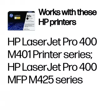 Tonerių kasetė HP 80X High Yield CF280X 10000 puslapių juoda