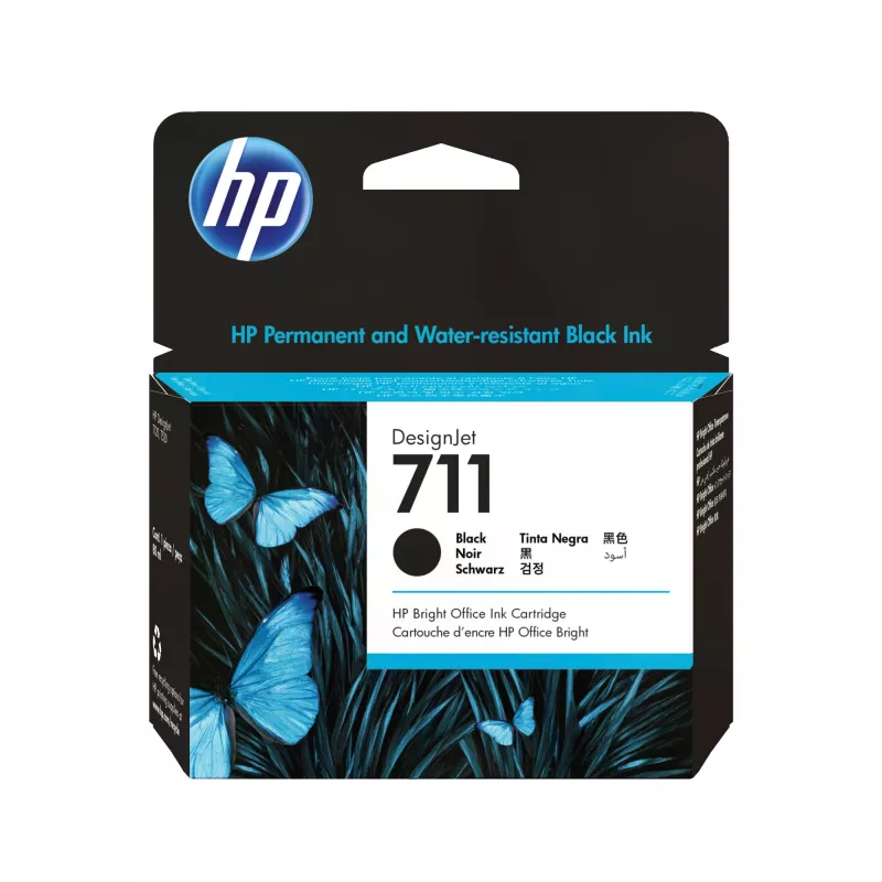 HP 711 80-ml juoda DesignJet rašalo kasetė