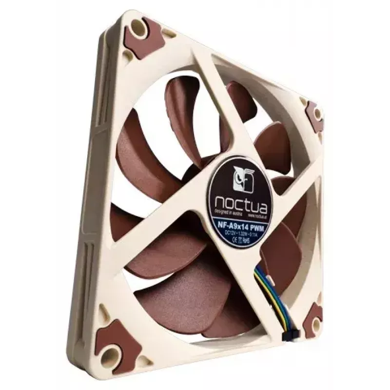Korpuso ventiliatorius Noctua NF-A9X14 PWM 92 mm, 12 V, 1700–2200 RPM, 50.5 m³/h, 0.92–1.64 mmH2O, SSO2 guolis