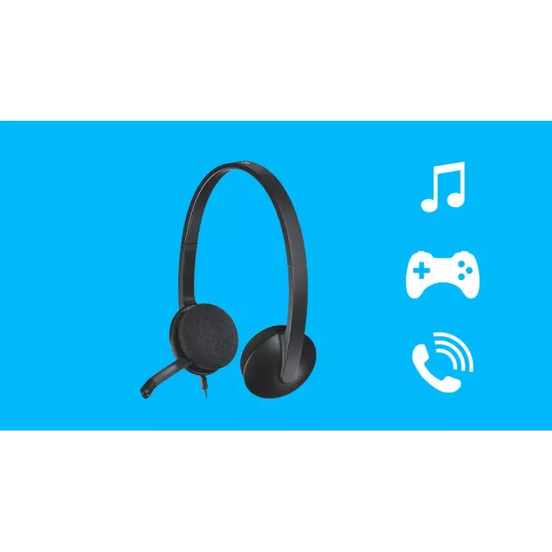 LOGITECH H340 - USB - Ausinės - Juodos