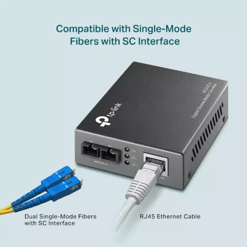 Medijos keitiklis TP-Link MC210CS, Gigabitinis, 1000 Mbit/s, SC jungtis