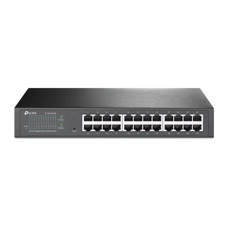 TP-Link 24 prievadų Gigabit Easy Smart valdomas jungiklis, L2, Gigabit Ethernet (10/100/1000), montavimas stove, 1U
