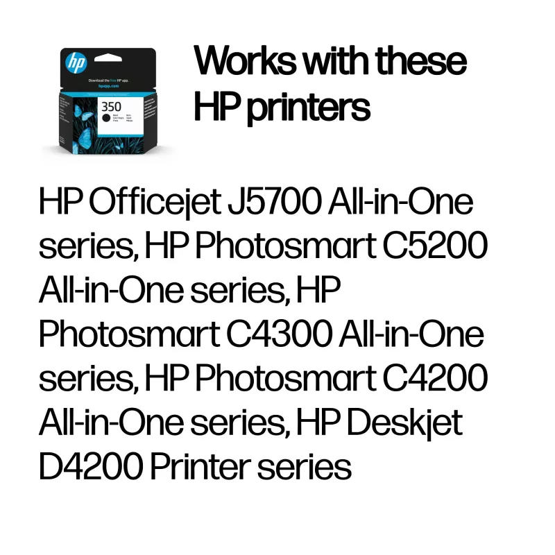 Originali HP 350 juoda rašalo kasetė