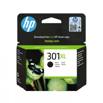 HP 301XL didelės išeigos juodas originalus kasečių rašalas, juoda, 1 vnt., 360 puslapių