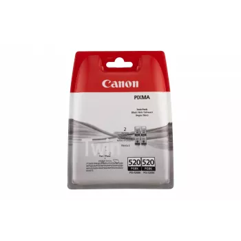 Canon 2932B012 PGI-520 rašalo kasetė, dviguba pakuotė, juoda
