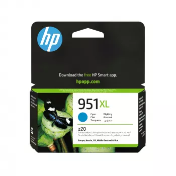 HP 951XL didelės talpos žydra originali kasetė