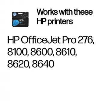 HP 951XL didelės talpos žydra originali kasetė