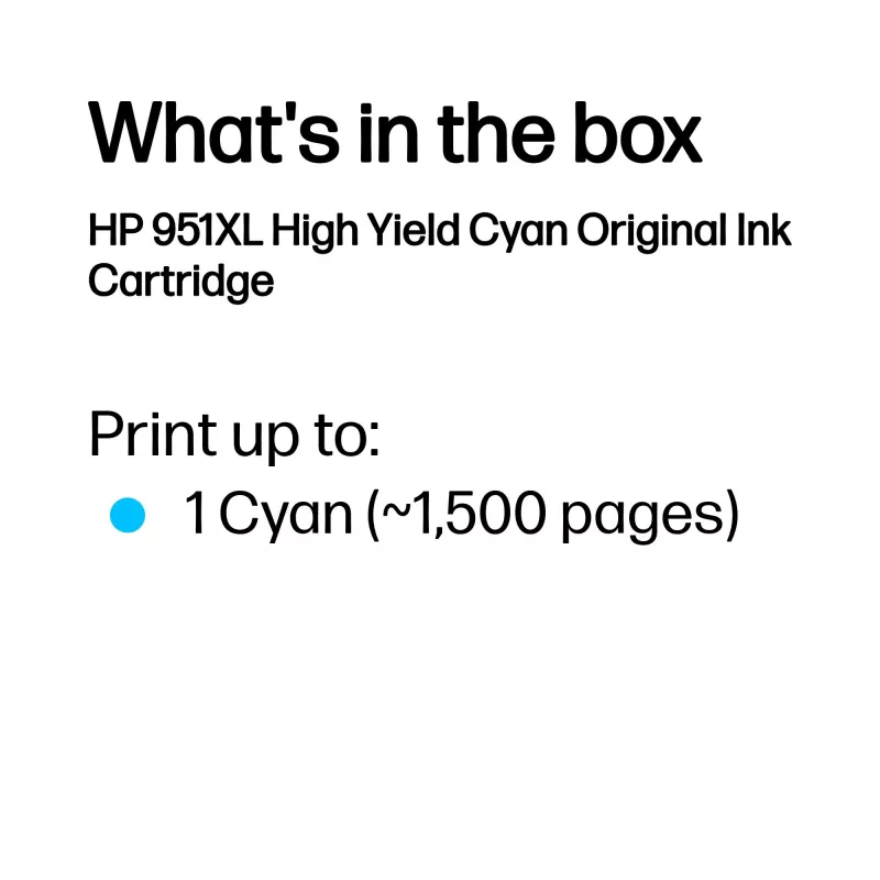 HP 951XL didelės talpos žydra originali kasetė