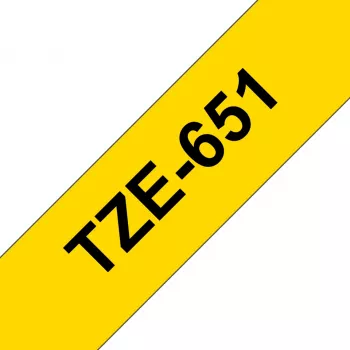Žymėjimo juosta Brother TZE651 24mm geltona