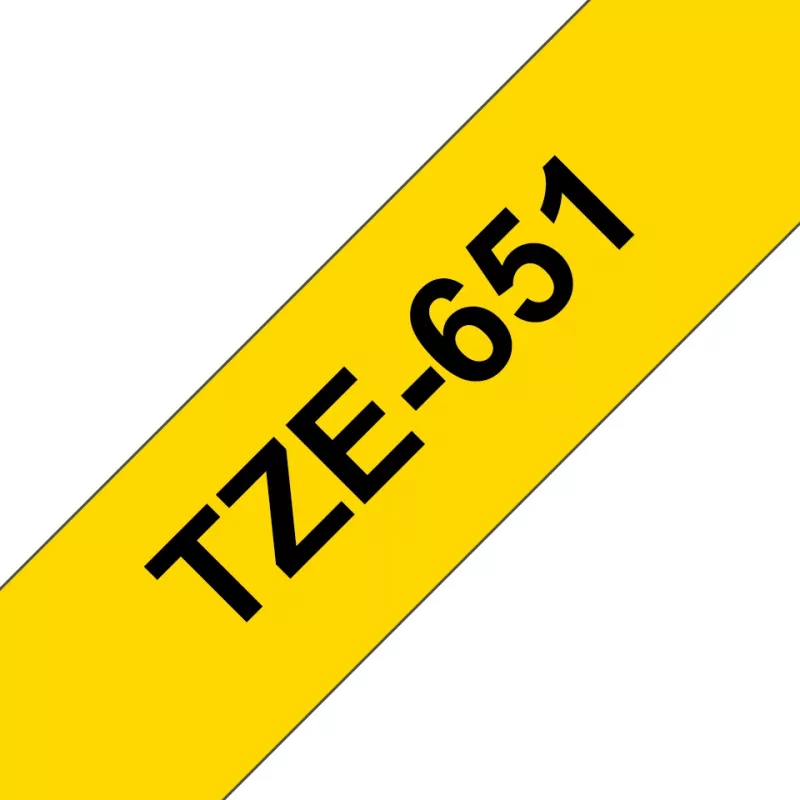 Žymėjimo juosta Brother TZE651 24mm geltona