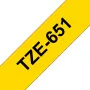 Žymėjimo juosta Brother TZE651 24mm geltona