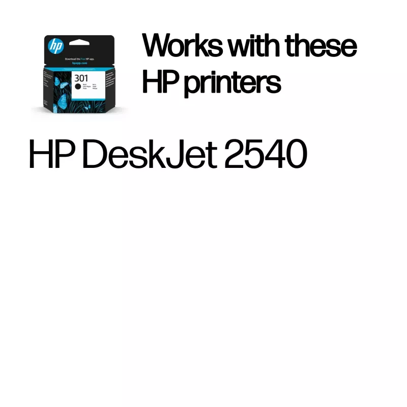 Originali HP 301 juoda rašalo kasetė