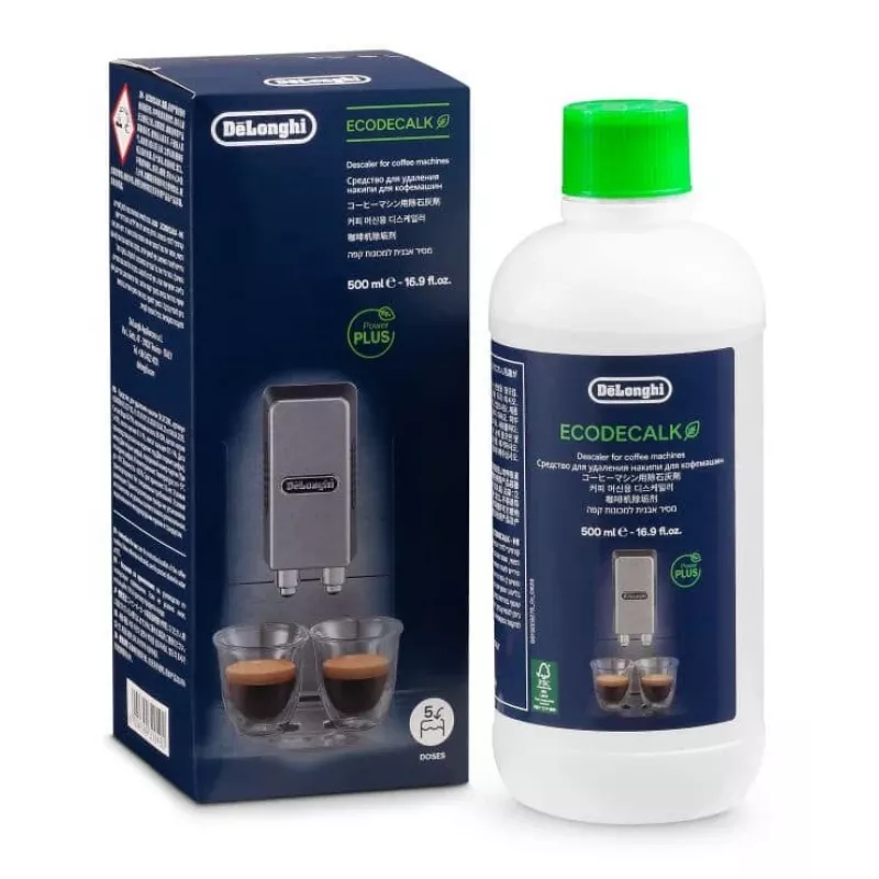 De’Longhi DLSC500 EcoDecalk, nukalkinimo priemonė, balta, 0,5 L, 1 vnt., 80 mm, 80 mm