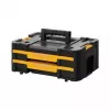 Smulkių detalių dėžutė DeWalt DWST1-70706, plastikinė, 8 L, 2 skyriai, užrakinama, rankena, 440×314×176 mm, juoda