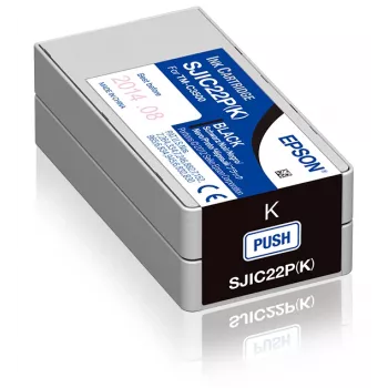 Epson SJIC22P(K): Rašalo kasetė ColorWorks C3500 (Juoda)