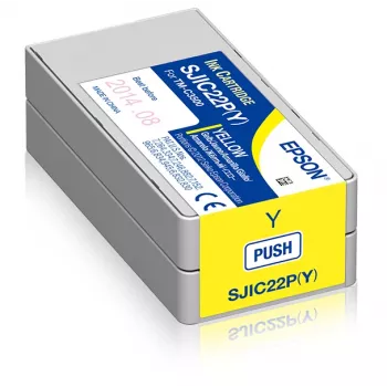 Epson SJIC22P(Y): Rašalo kasetė, skirta ColorWorks C3500 (geltona)
