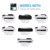 HP 711 3-pack 29-ml Žydra DesignJet rašalo kasetės, HP DesignJet T100, T120, T125, T130, T520, T525, T530 spausdintuvų serijos, terminis rašalinis spausdinimas, žydra, Singapūras, Malaizija, 114,8 mm, 45 mm