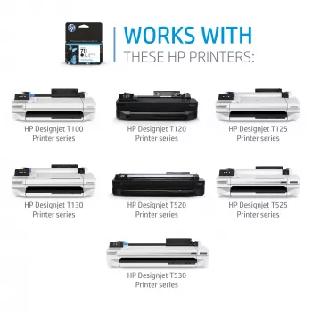 HP 711 3 vnt. pakuotė 29 ml purpurinės spalvos DesignJet rašalo kasetės