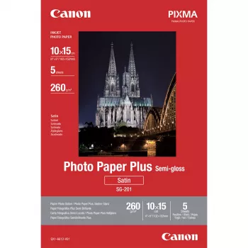 Canon SG-201 „Photo Paper Plus“ pusiau blizgus fotopopierius 10x15 cm – 5 lapai