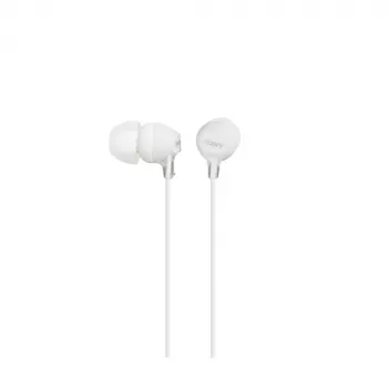 Sony MDR-EX15AP, su laidu, 8 - 22000 Hz, skambučiams/muzikai, 3 g, ausinės su mikrofonu, baltos