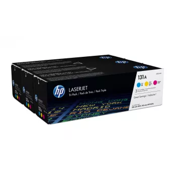 HP 131A 3 vnt. rinkinys Cyan/Magenta/Yellow Original LaserJet tonerio kasetės