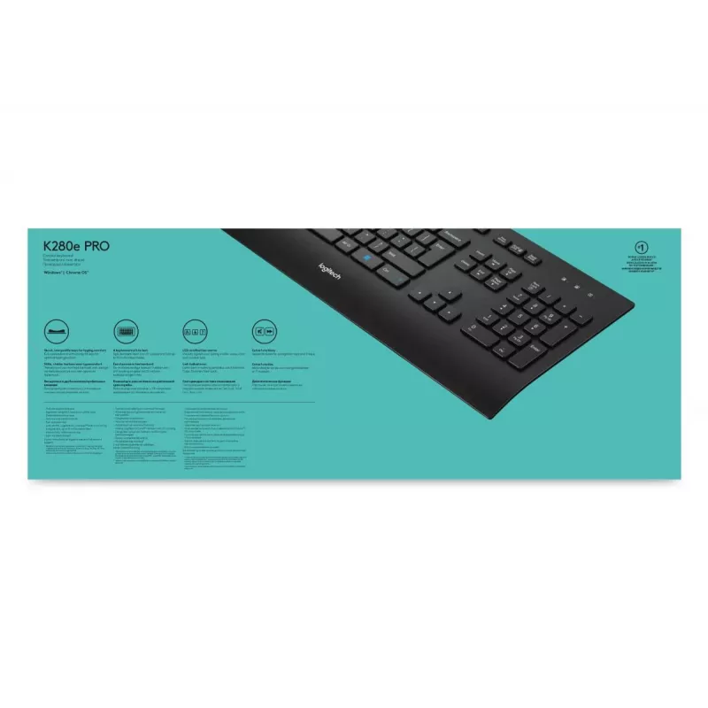 LOGITECH Laidinė klaviatūra K280e - Qwerty Us Int'l