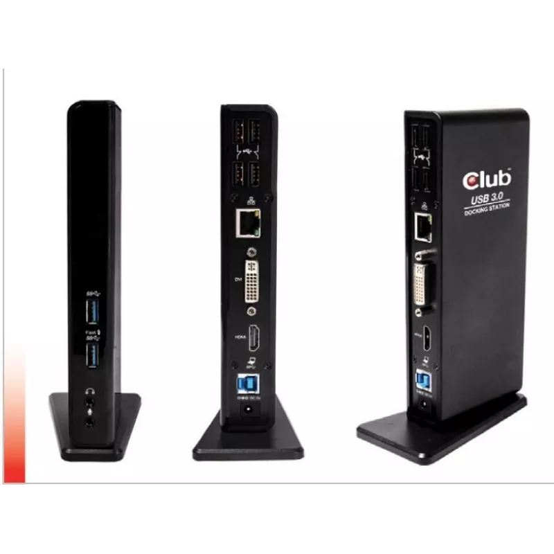 CLUB3D USB Gen1 Type A Dual Display (HDMI ir DVI) DisplayLink™ Dockinė stotelė