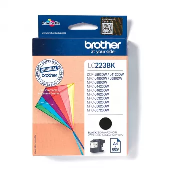 Brother LC-223BK rašalo kasetė 1 vnt. Originali juoda