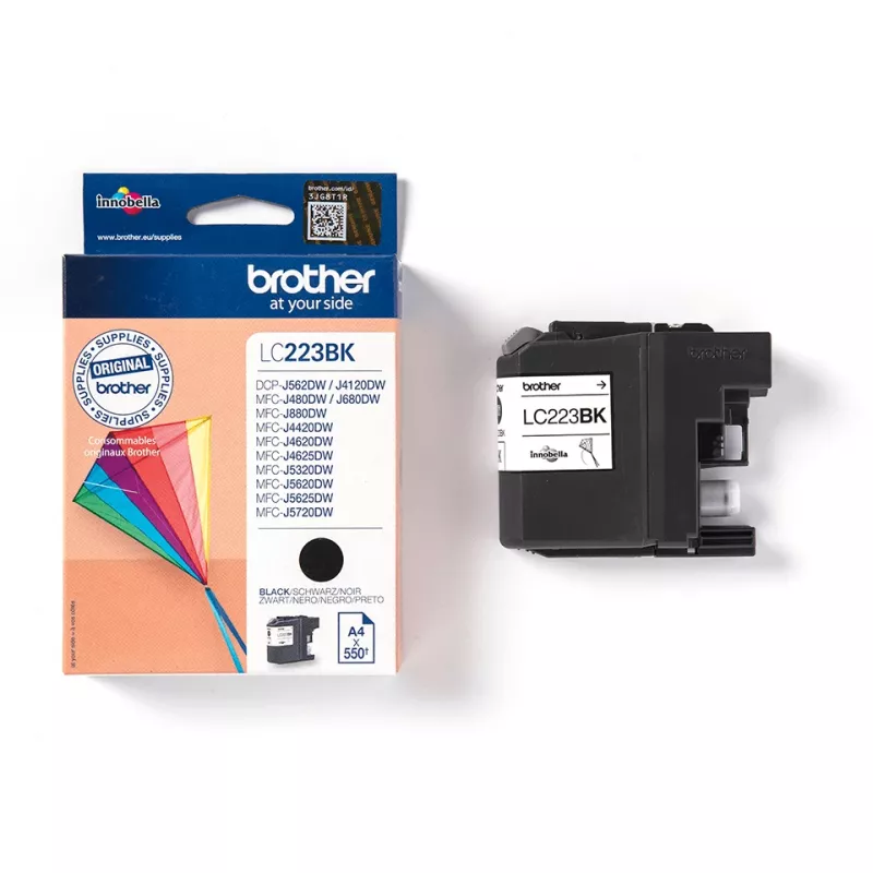 Brother LC-223BK rašalo kasetė 1 vnt. Originali juoda