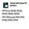 HP 62 Juoda originali rašalo kasetė