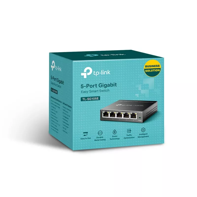 TP-Link 5-Port Gigabit Easy Smart Switch, valdomas, L2, Gigabit Ethernet (10/100/1000)
