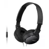 Sony MDR-ZX110AP, laidinis, 12 - 22000 Hz, skambučiams/muzikai, 120 g, ausinės, juodos