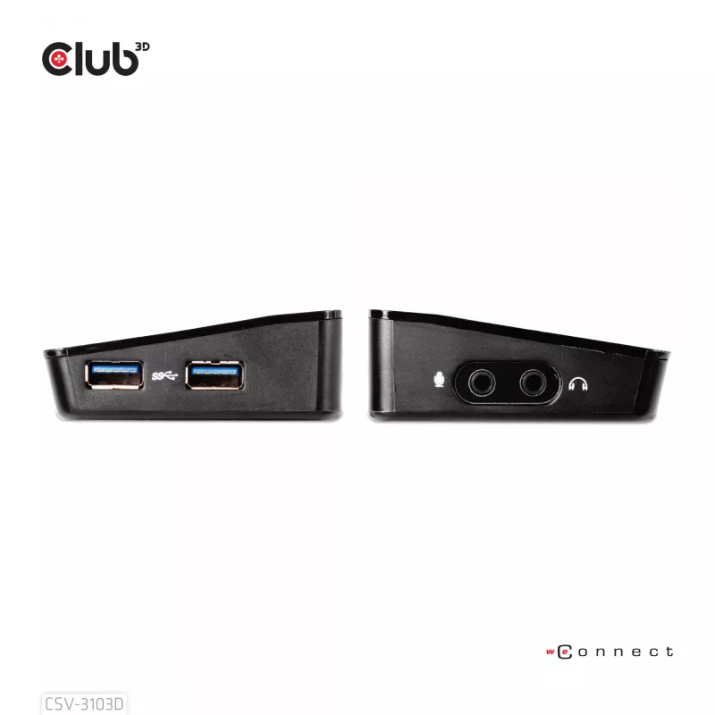 CLUB3D CSV-3103D „The Club 3D“ universali USB 3.1 Gen 1 UHD 4K dokų stotelė su DisplayLink™