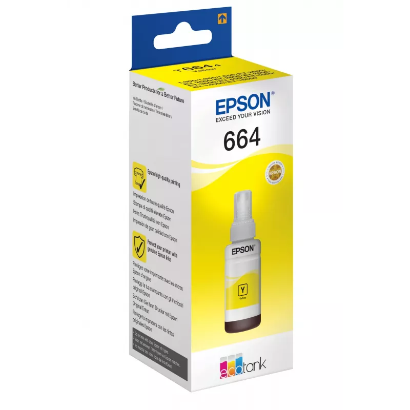 Epson 664 Ecotank geltonas rašalo buteliukas (70 ml)