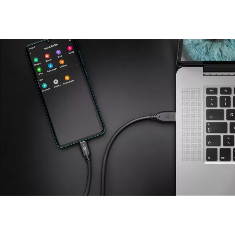 USB-C į USB A įkrovimo laidas Goobay 67999