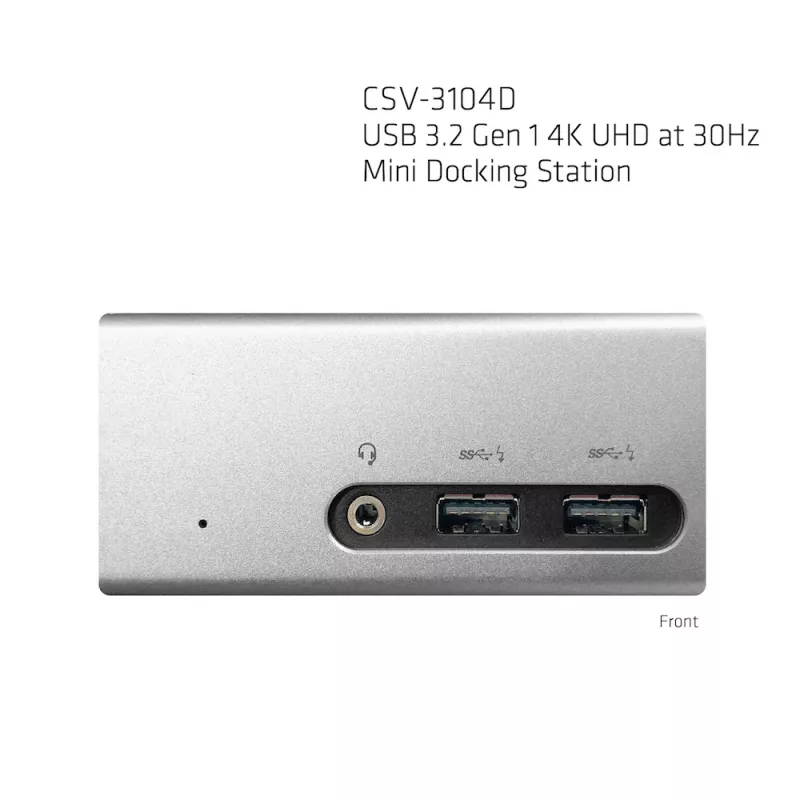 CLUB3D USB 3.2 Gen 1 4K UHD 30Hz Mini Dock stotelė itin plono dizaino
