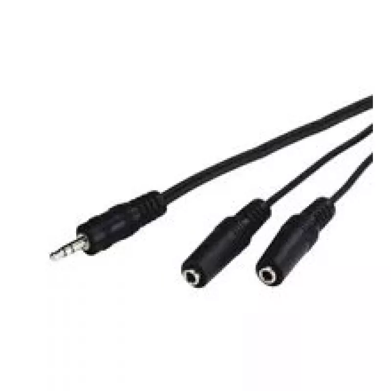 Audio kabelis Goobay AVK 317-020 0,2 m 3,5 mm 2 x 3,5 mm Juoda