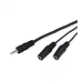 Audio kabelis Goobay AVK 317-020 0,2 m 3,5 mm 2 x 3,5 mm Juoda