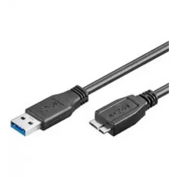 USB kabelis Goobay 1 m USB 3.0 A/micro-B juodas