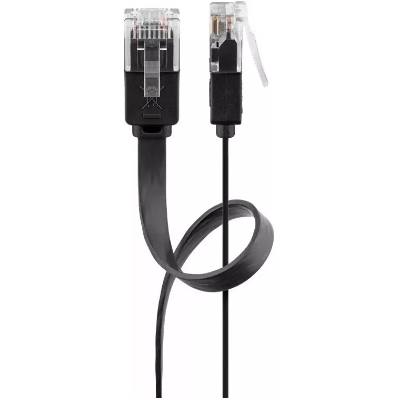 Tinklo kabelis Goobay 95387 RJ-45 Cat6 5 m Juodas